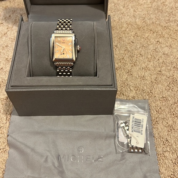 Michele watch deco 16 diamond dial womens watch - Picture 4 of 7